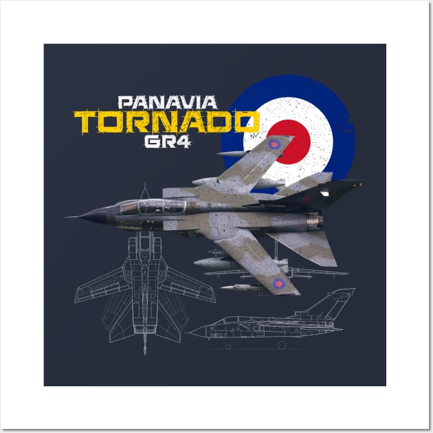 British Panavia Tornado GR4 (dark) Wall Art by NorthAngle